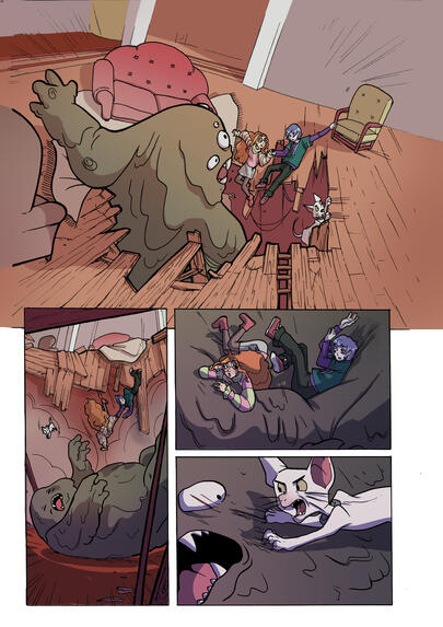 page studio of "Monster Allergy"