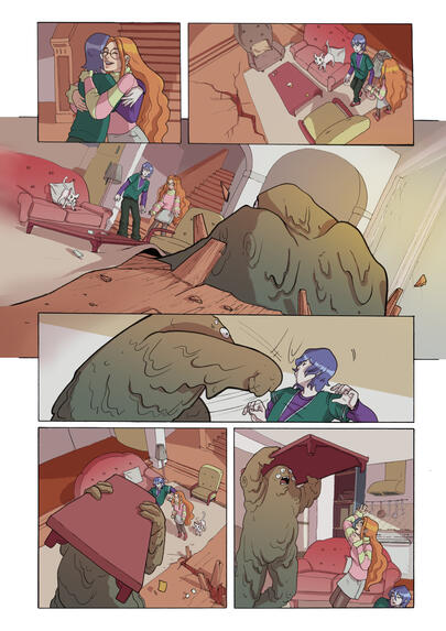 page studio of "Monster Allergy"