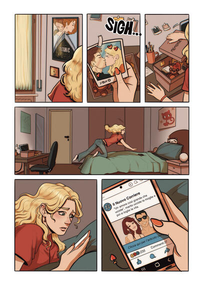 “Colpe” tav 01/07 - concorso per Giulia Cecchettin