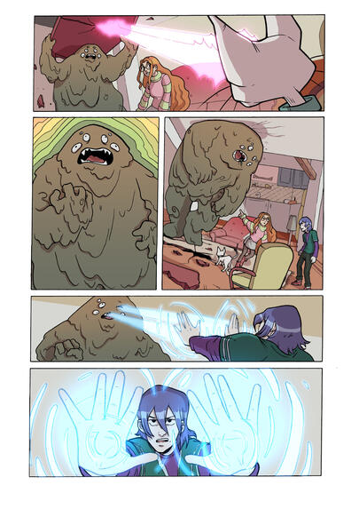 page studio of "Monster Allergy"