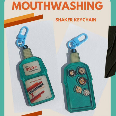 Shaker keychain - mouthwashing